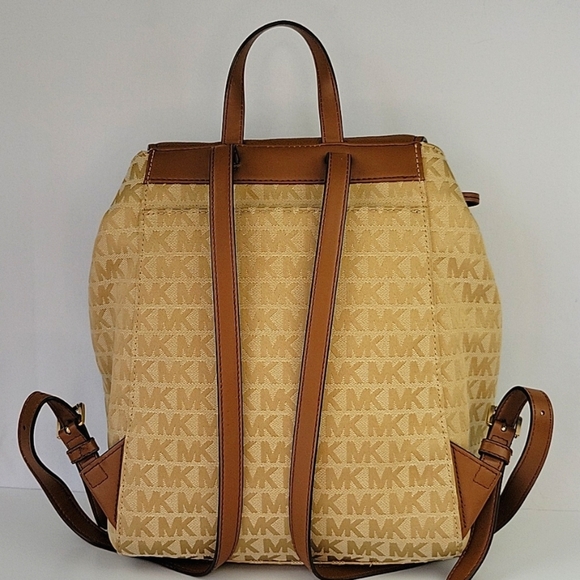 Michael Kors Evie Backpack Purse Tan & Light Brown main image 8